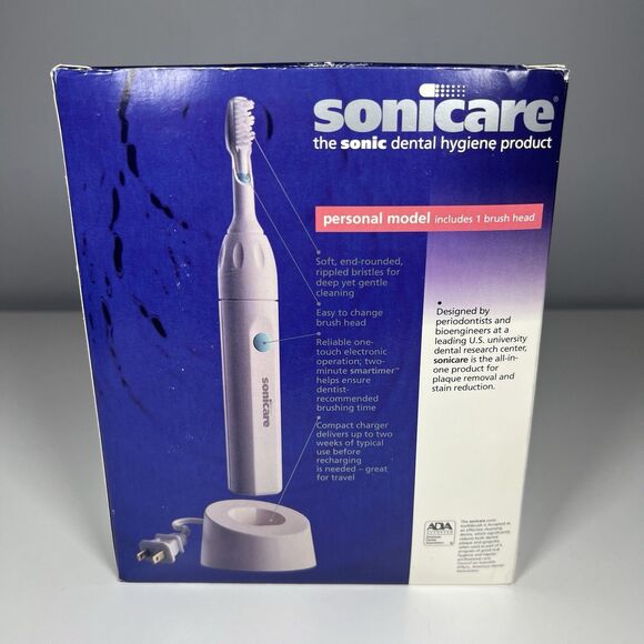 Optiva Sonicare Quadpacer Sonic Rechargable Toothbrush with 2 Heads - New - Picture 6 of 9
